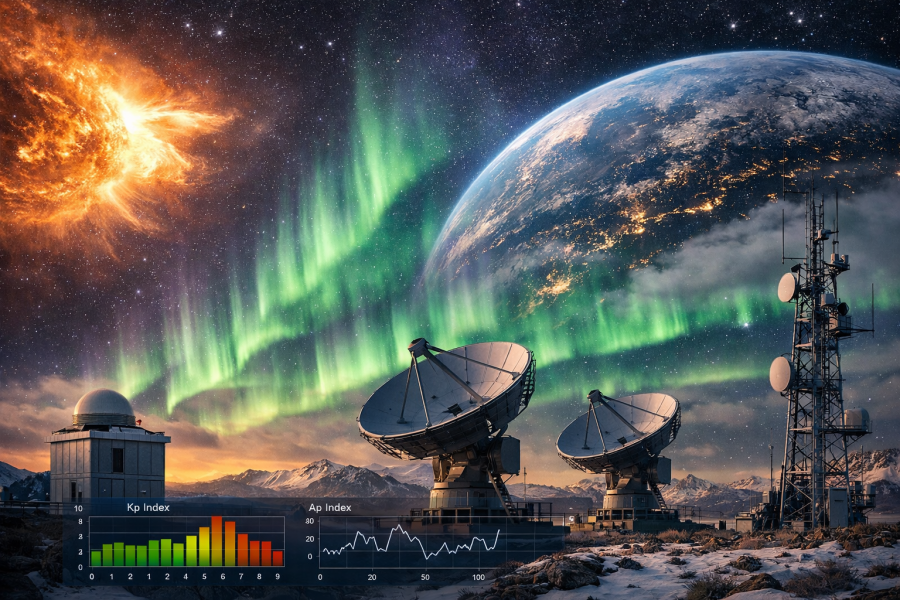 Индекс геомагнитной активности Kp и Ap