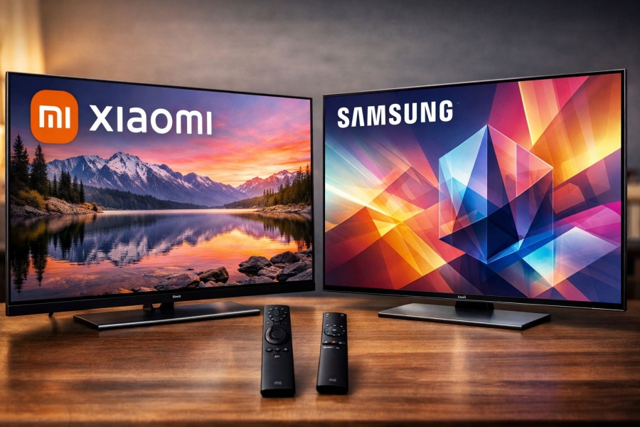 Телевизор Xiaomi и телевизор Самсунг