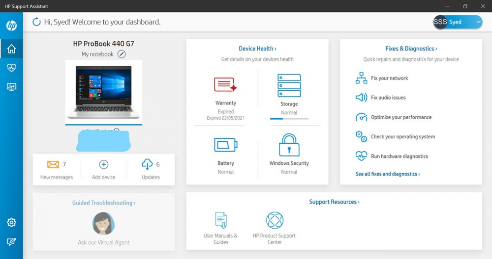 HP Support Assistant